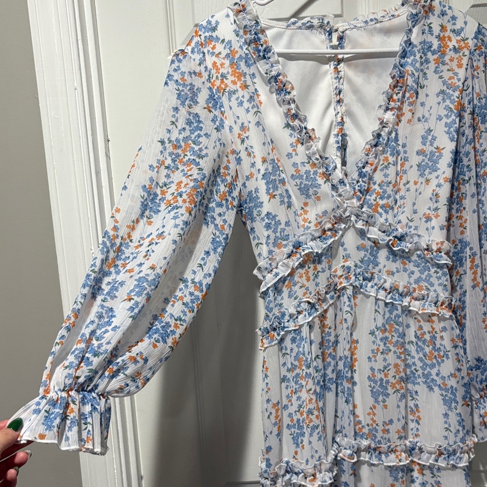 Floral Ruffle Dress - Picture 3 of 3